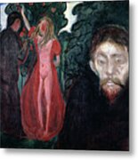 Jealousy1895 Artist Edvard Munch Metal Print
