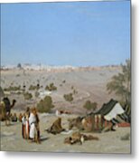 Jerusalem From The Mount Of Olives, 1880 Metal Print