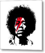 Jimi X Ziggy Stardust Metal Print