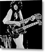 Jimmy Page At The A.r.m.s Metal Print