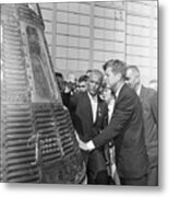 John F. Kennedy With John Glenn Metal Print