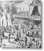 Judgement Scene At Spanish Inquisition Metal Print