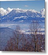 Kamnik Alps In Winter Metal Print