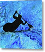 Kayaking Metal Print