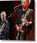Keith Richards And Eric Clapton Metal Print