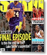Kobe Bryant: Final Episode Slam Cover Metal Print