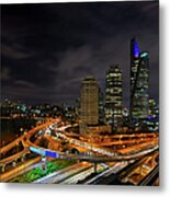 Kuala Lumpur At Night Metal Print