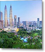 Kuala Lumpur City Skyline Metal Print