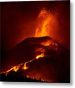 La Palma Volcano Eruption Metal Print