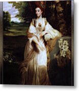 Lady Bampfylde By Joshua Reynolds Metal Print
