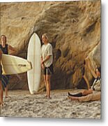 Laguna Beach Surfers Metal Print
