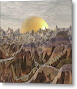 Land Of The Golden Orb Metal Print