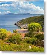 Landscape With Windmil, Zakynthos Metal Print