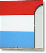 Las Croabas - Red White And Blue Metal Print