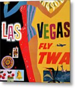 Las Vegas, Fly Twa Metal Print