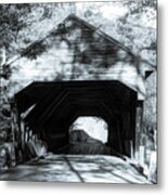 Late Afternoon At The Albany Covered Bridge Metal Print