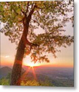 Leaning Into Sunset Metal Print