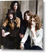 Led Zeppelin At Chateau Marmont Metal Print