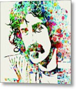 Legendary Frank Zappa Watercolor Metal Print
