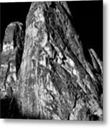 Liberty Bell In Black And White Metal Print