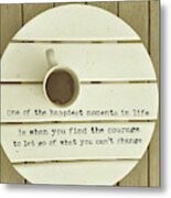 Life Lessons Quote Metal Print