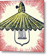 Light Fixture Metal Print