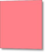 Light Pink Coral Solid Plain Color Matching Home Decor Blankets And Pillows Metal Print