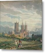 Lincoln Cathedral Metal Print