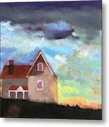 Little House On A Hill Metal Print