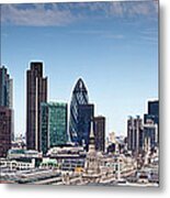 London Cityscape Panoramic Metal Print