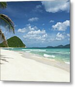 Long Bay And Belmont Point In Tortola Metal Print