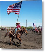 Long May It Wave Metal Print