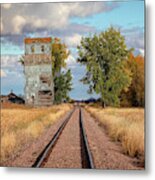 Looking Down The Tracks At Josephine Metal Print