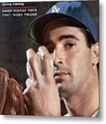 Los Angeles Dodgers Sandy Koufax Sports Illustrated Cover Metal Print