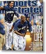 Los Angeles Dodgers V Milwaukee Brewers Sports Illustrated Cover Metal Print
