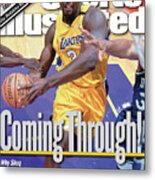 Los Angeles Lakers Shaquille Oneal... Sports Illustrated Cover Metal Print