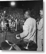 Louis Armstrong On Stage Metal Print