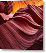 Lower Antelope Canyon, Arizona, Usa Metal Print