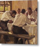 Lunch The Soup, Version Ii, 1910 Metal Print
