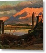 Luxor And The Mountains Of Thebes Metal Print