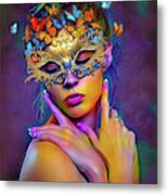 Madame Butterfly Metal Print