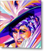 Mae West Pop Art Metal Print