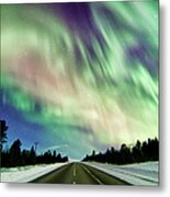 Magnetic Road Metal Print