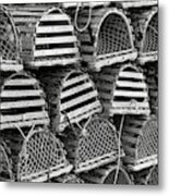 Maine Lobster Traps Metal Print