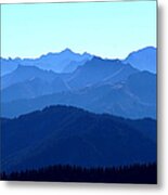 Majestic Mountain Landscape In Various Metal Print