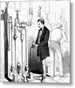 Making Edison Light Bulbs, 1880 Metal Print