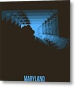 Map Of Maryland Metal Print