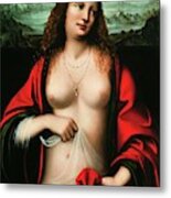 Maria Magdalene, Painting. Circa 1515. Private Collection. -usually Attributted To Giampetrino, C... Metal Print