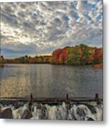 Massachusetts Fall Foliage At Mill Pond Metal Print