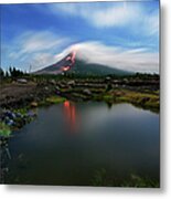 Mayon Lava Flow Metal Print